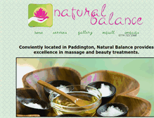 Tablet Screenshot of naturalbalancelondon.com